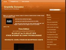 Tablet Screenshot of graziellagonzalez-sopranolyrique.eu